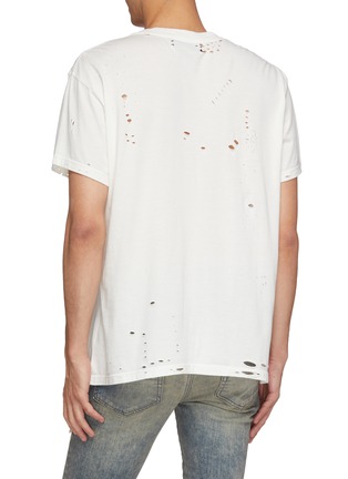Back View - Click To Enlarge - AMIRI - 'City Dragon' graphic print distressed T-shirt