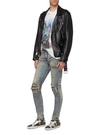 Figure View - Click To Enlarge - AMIRI - 'City Dragon' graphic print distressed T-shirt