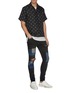 Figure View - Click To Enlarge - AMIRI - Paint splatter print mix patch ripped jeans