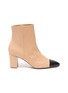 Main View - Click To Enlarge - STUART WEITZMAN - 'Jill' contrast toe leather ankle boots