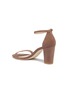  - STUART WEITZMAN - 'Nearlynude' ankle strap suede sandals