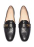 Detail View - Click To Enlarge - STUART WEITZMAN - 'Frances' logo leather loafers