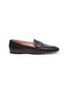 Main View - Click To Enlarge - STUART WEITZMAN - 'Frances' logo leather loafers