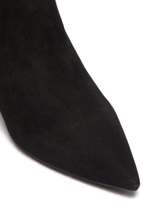 Detail View - Click To Enlarge - STUART WEITZMAN - 'Wren' stretch suede ankle boots