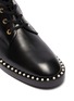 Detail View - Click To Enlarge - STUART WEITZMAN - 'Sondra' faux pearl leather combat boots