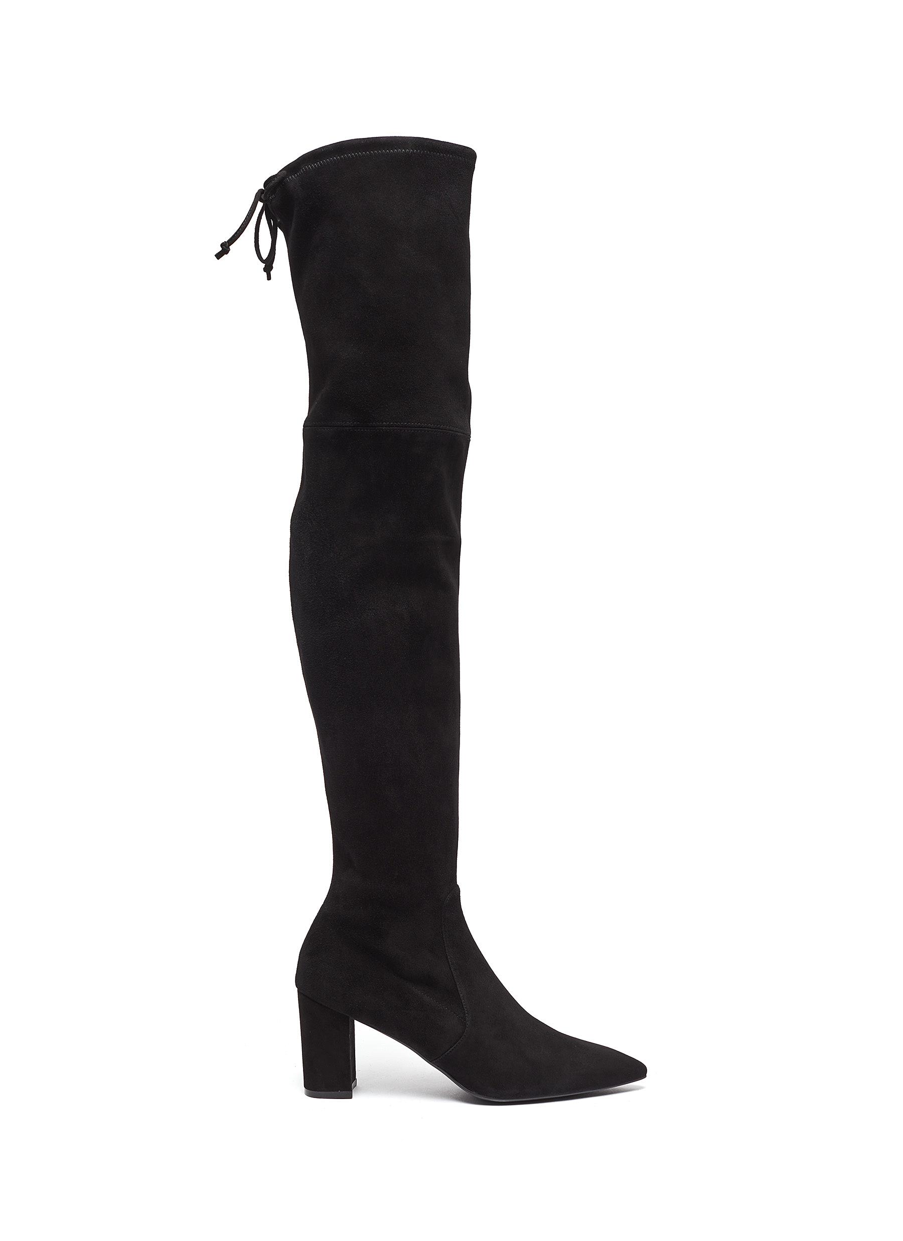 high black lace up boots