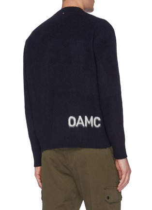 Back View - Click To Enlarge - OAMC - Logo intarsia hem sweater