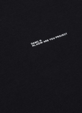  - OAMC - 'Hi How Are You?' slogan print T-shirt