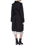 Back View - Click To Enlarge - MAISON MARGIELA - Quick-release buckle belted trench coat