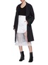 Figure View - Click To Enlarge - MAISON MARGIELA - Quick-release buckle belted trench coat