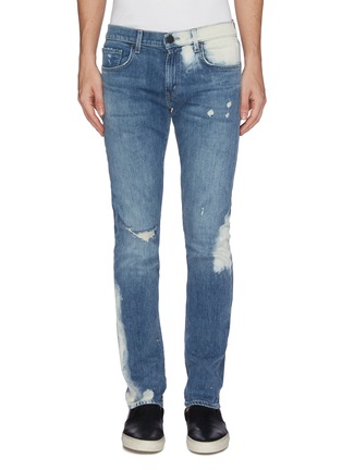 Main View - Click To Enlarge - J BRAND - Ripped knee slim fit jeans