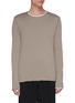 Main View - Click To Enlarge - ATTACHMENT - Raw edge long sleeve T-shirt