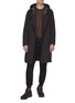 Figure View - Click To Enlarge - ATTACHMENT - Detachable hooded padded lining coat