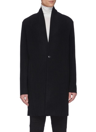 Main View - Click To Enlarge - ATTACHMENT - Shawl lapel melton coat
