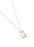 Detail View - Click To Enlarge - LE GRAMME - 'Le 3.4 Grammes' geometric silver pendant necklace