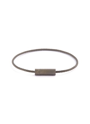 Main View - Click To Enlarge - LE GRAMME - 'Le 7 Grammes' brushed black sterling silver cable bracelet