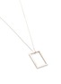 Detail View - Click To Enlarge - LE GRAMME - 'Le 2.6 Grammes' geometric silver pendant necklace