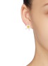 Figure View - Click To Enlarge - HEFANG - 'Circus' cubic zirconia stud earrings