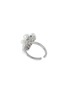 Back View - Click To Enlarge - HEFANG - 'Popcorn' cubic zirconia shell pearl open ring