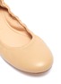 Detail View - Click To Enlarge - GIANVITO ROSSI - Leather ballerina flats