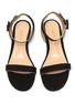 Detail View - Click To Enlarge - GIANVITO ROSSI - 'Kacy' ball stud edge ankle strap suede sandals