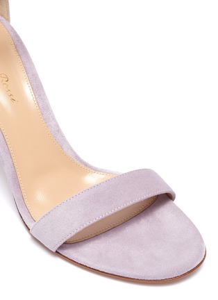 Detail View - Click To Enlarge - GIANVITO ROSSI - 'Portofino 85' ankle strap suede sandals