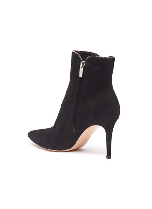  - GIANVITO ROSSI - Ball stud trim suede ankle boots