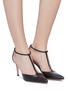 Figure View - Click To Enlarge - GIANVITO ROSSI - T-bar leather d'Orsay pumps