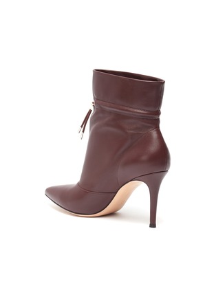  - GIANVITO ROSSI - 'Avery' toggle drawcord leather ankle boots