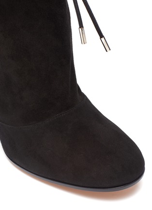 Detail View - Click To Enlarge - GIANVITO ROSSI - 'Maeve' adjustable suede ankle boots