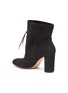  - GIANVITO ROSSI - 'Maeve' adjustable suede ankle boots
