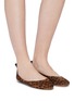 Figure View - Click To Enlarge - GIANVITO ROSSI - 'Audrey' leopard print suede ballerina flats