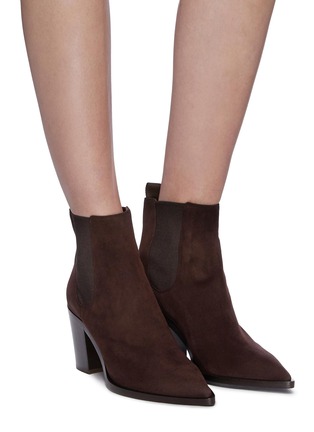 Figure View - Click To Enlarge - GIANVITO ROSSI - 'Romney' suede Chelsea boots
