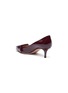  - GIANVITO ROSSI - 'Ruby 55' oversized buckle patent leather pumps
