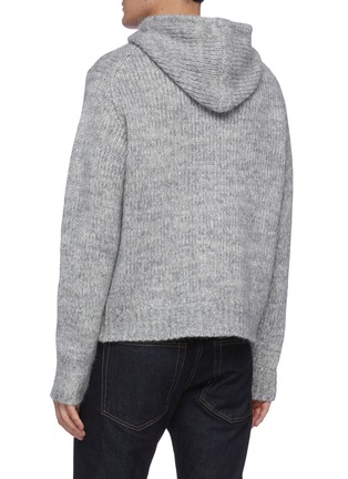 Back View - Click To Enlarge - HELMUT LANG - Knit hoodie