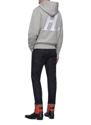 Figure View - Click To Enlarge - HELMUT LANG - 'HL' monogram embroidered hoodie
