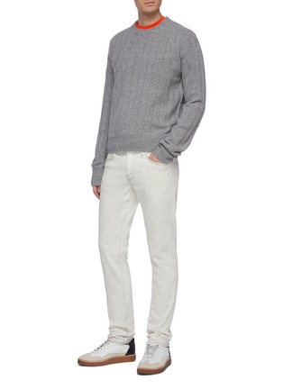 Figure View - Click To Enlarge - HELMUT LANG - Wool-cashmere rib knit sweater