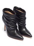 Detail View - Click To Enlarge - GIANVITO ROSSI - 'Cyril' ruched leather ankle boots