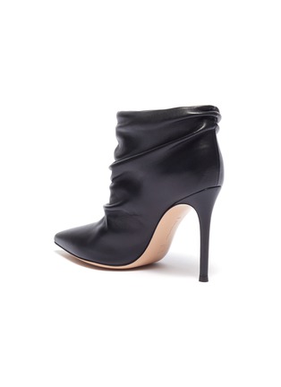  - GIANVITO ROSSI - 'Cyril' ruched leather ankle boots