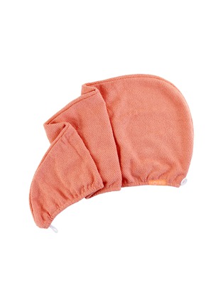 Main View - Click To Enlarge - AQUIS - Lisse Luxe Hair Turban – Tangerine Sunrise