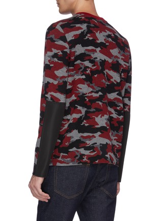 Back View - Click To Enlarge - AZTECH MOUNTAIN - 'Matterhorn' camouflage print water-repellent Merino wool sweater