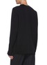 Back View - Click To Enlarge - THE VIRIDI-ANNE - Raw hem contrast seam long sleeve T-shirt
