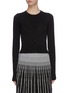 Main View - Click To Enlarge - CRUSH COLLECTION - Cropped cashmere cardigan