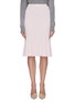 Main View - Click To Enlarge - CRUSH COLLECTION - Rib knit midi flared skirt