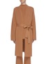 Main View - Click To Enlarge - CRUSH COLLECTION - Sash belted wool open cardigan