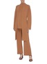 Figure View - Click To Enlarge - CRUSH COLLECTION - Sash belted wool open cardigan
