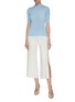 Figure View - Click To Enlarge - CRUSH COLLECTION - Silk-cotton culottes