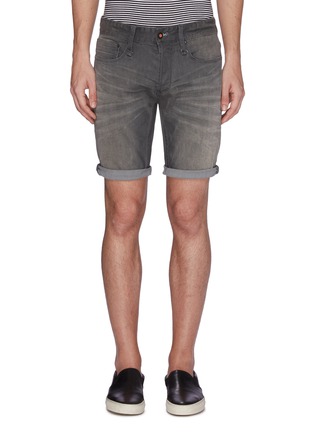Main View - Click To Enlarge - DENHAM - 'Razor' washed skinny denim shorts