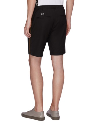 Back View - Click To Enlarge - DENHAM - 'Carlton' stripe outseam twill shorts