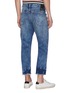 Back View - Click To Enlarge - DENHAM - Let-out cuff ripped cropped jeans